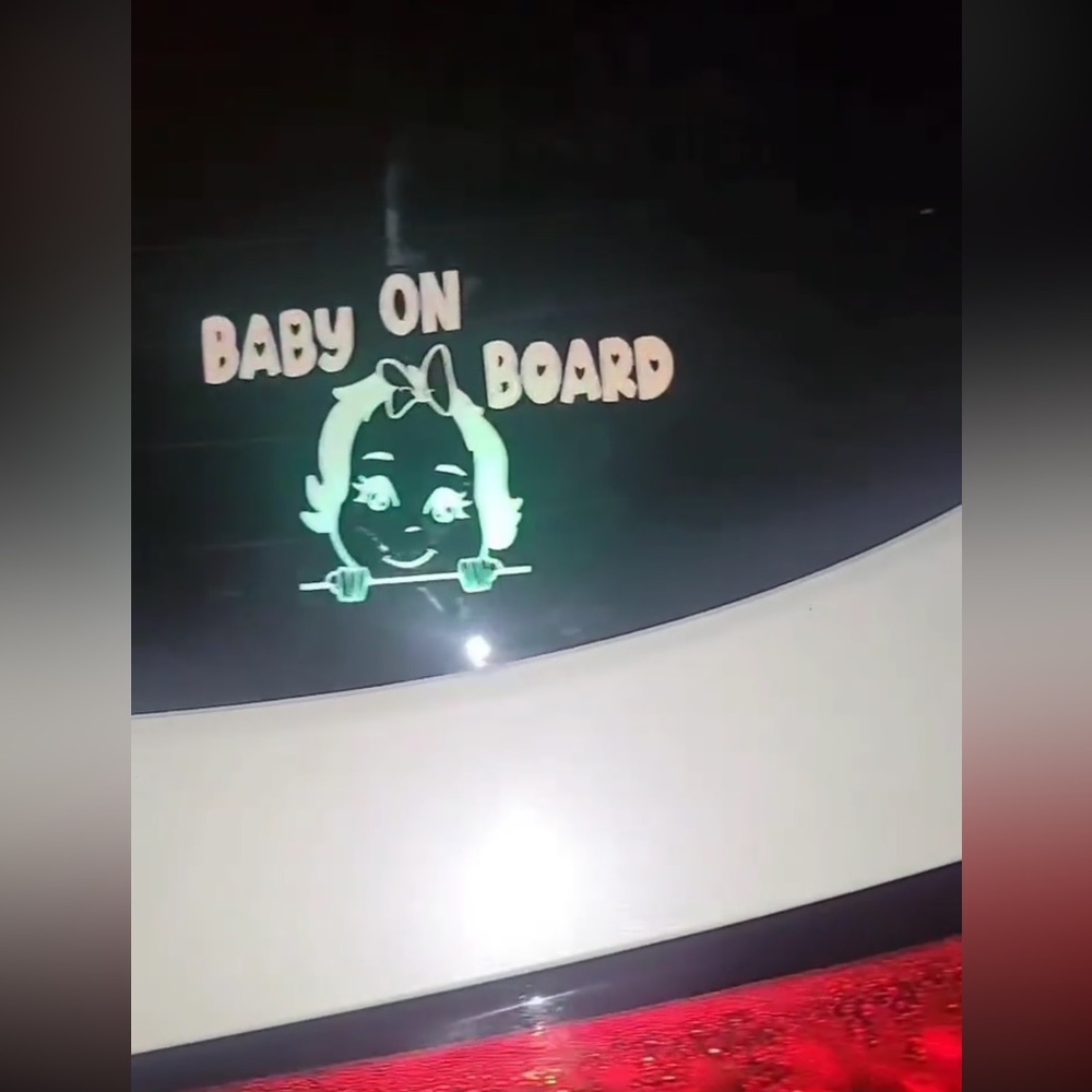 Car window “baby on board “ decal